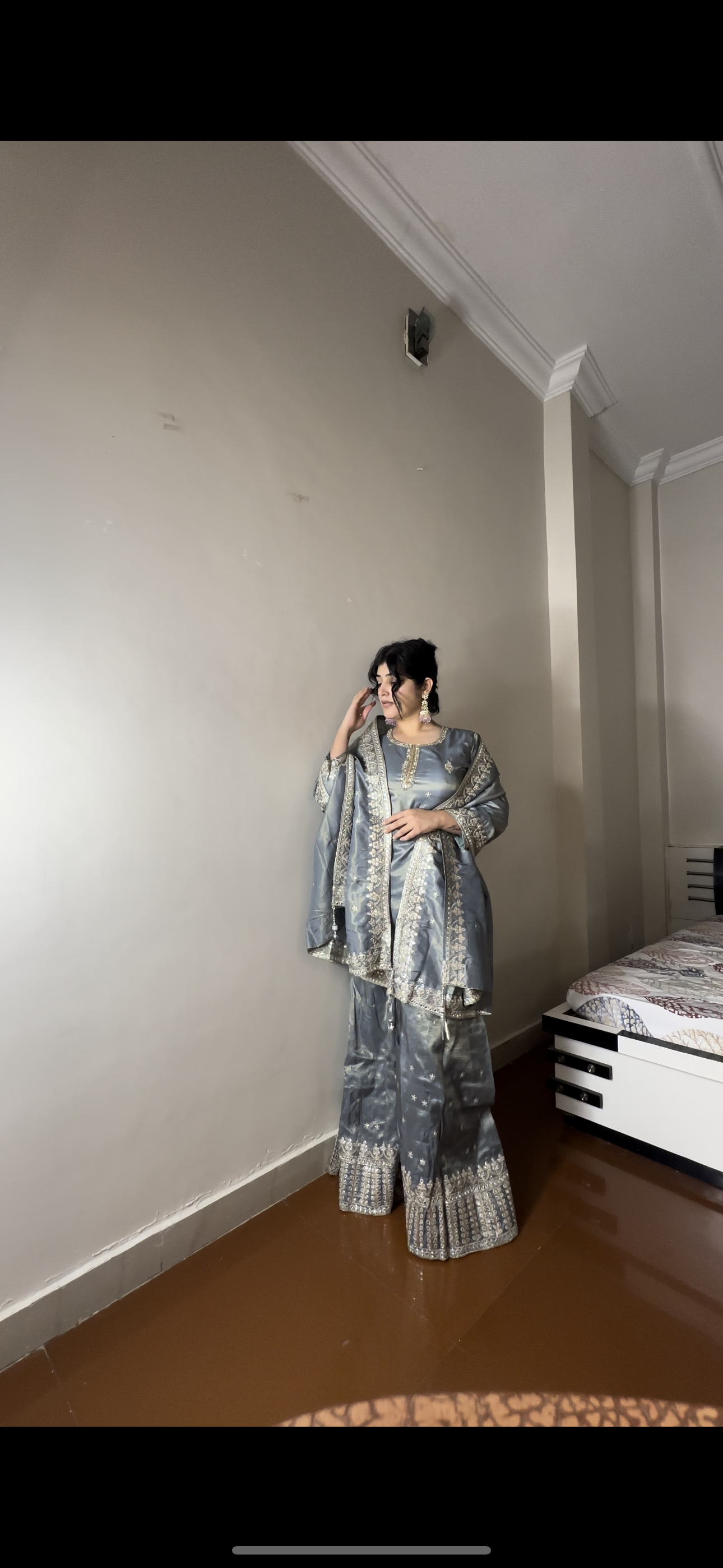 Shimmer tissue plazo set