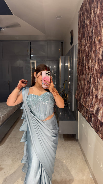 Premium corset saree