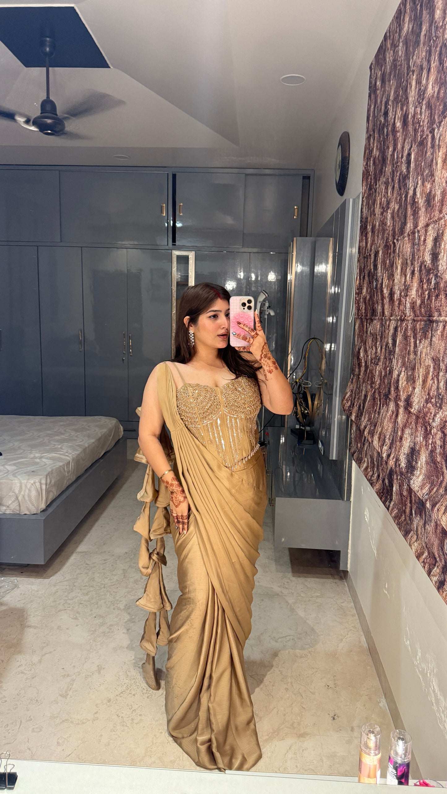 Premium corset saree