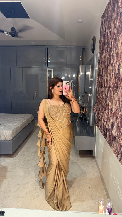 Premium corset saree