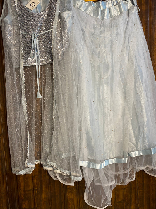 Light blue shrug set