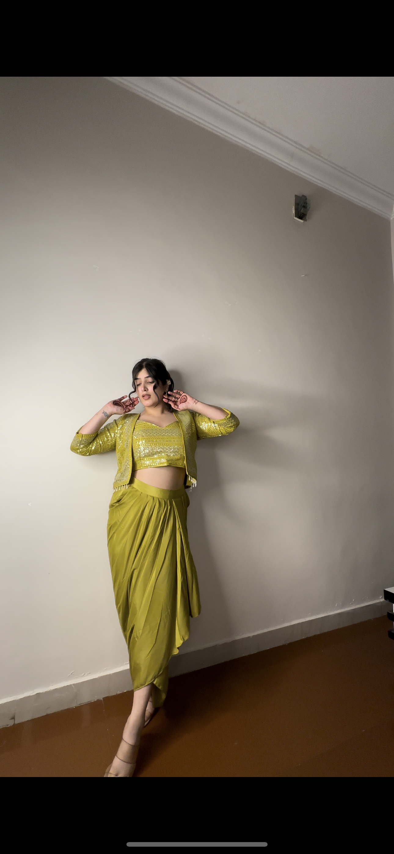 Sequin short jacket set