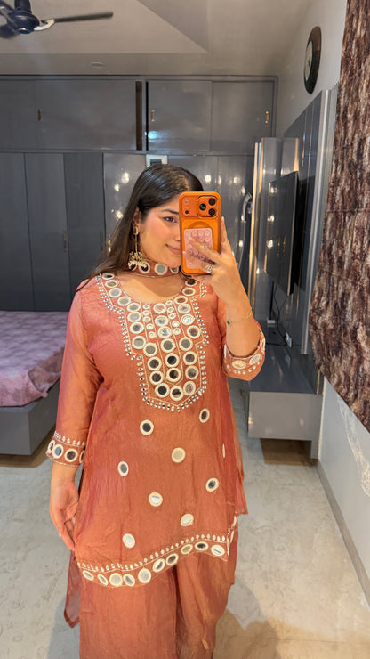Mirror work kurta
