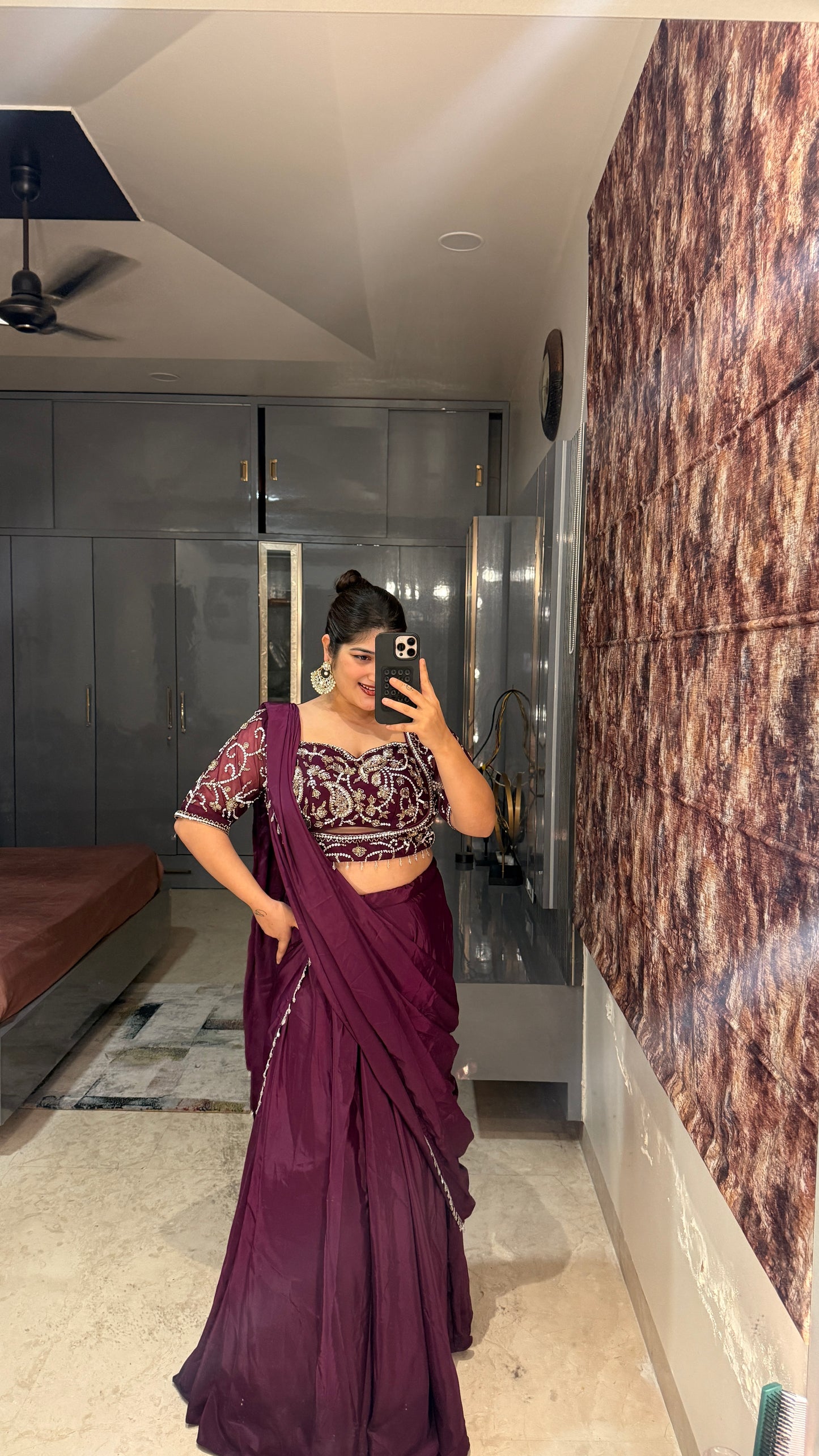 Chandani saree(purple)