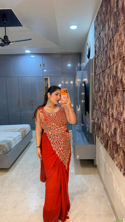 Heavy pallu saree