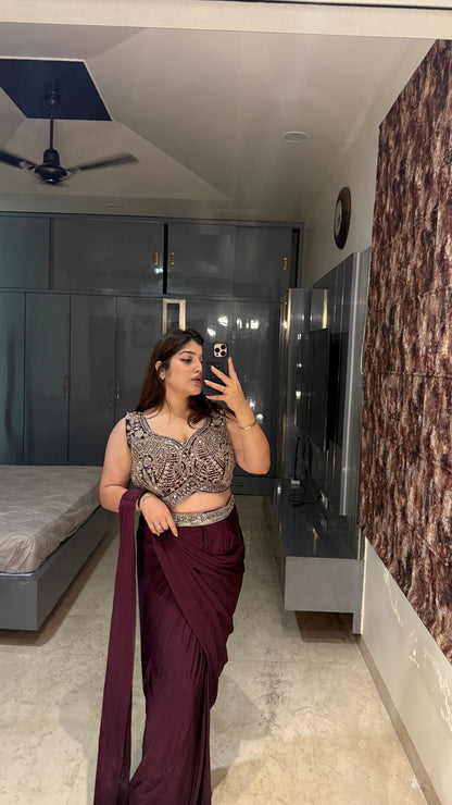 Dream saree(wine)