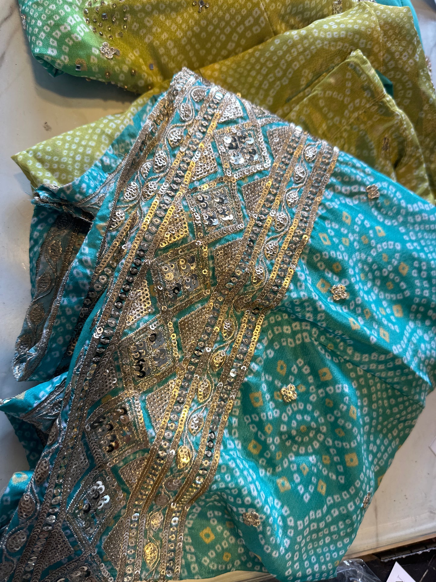 Bandhej sharara set .