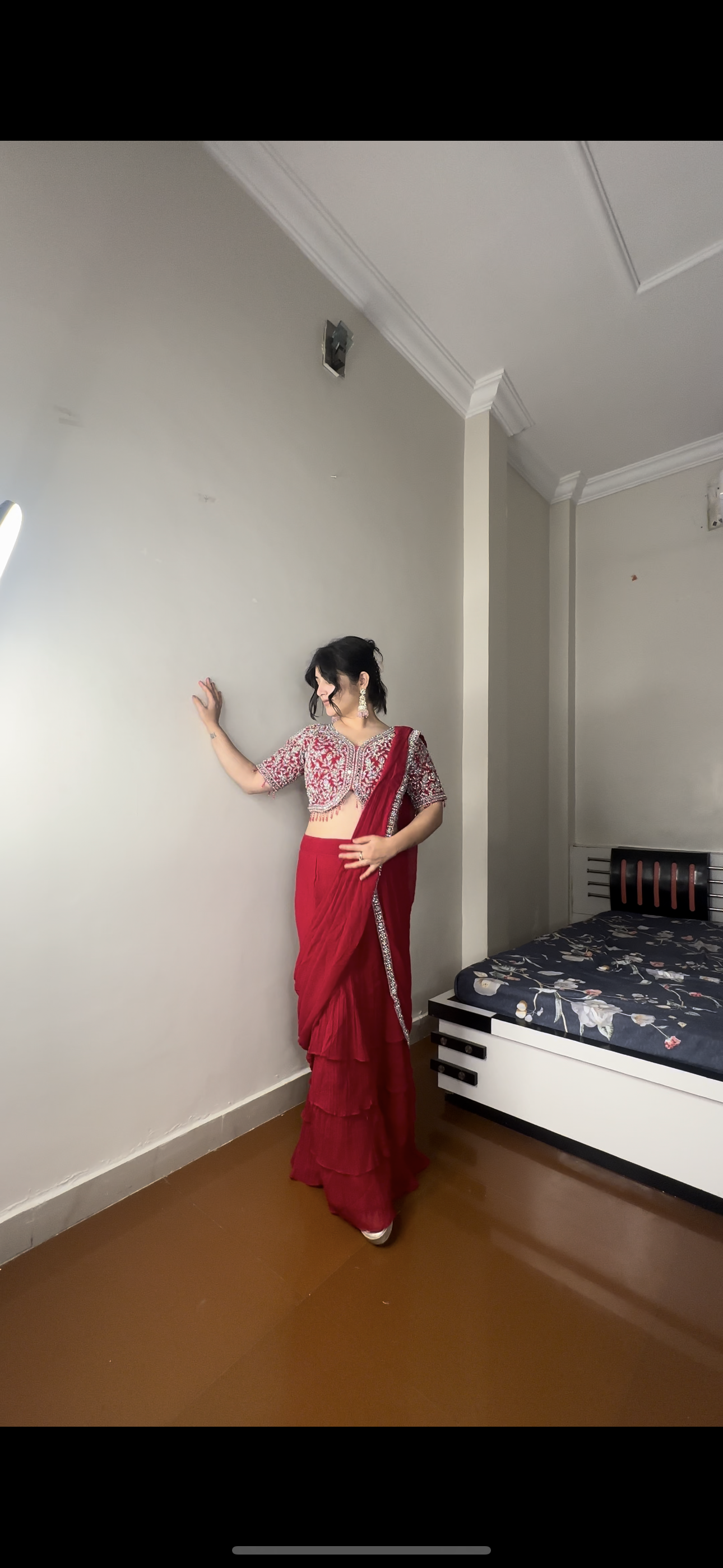 Predrape mirror work