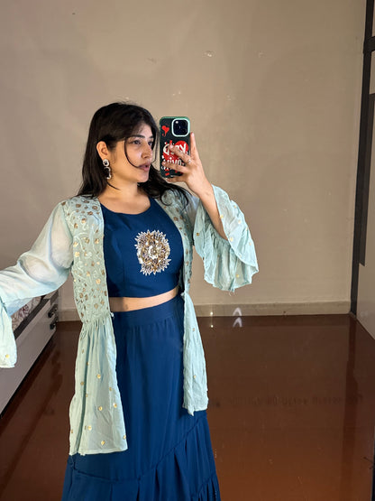 Indowestern lehenga