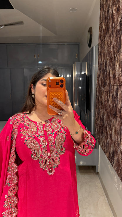 Pink kurta set