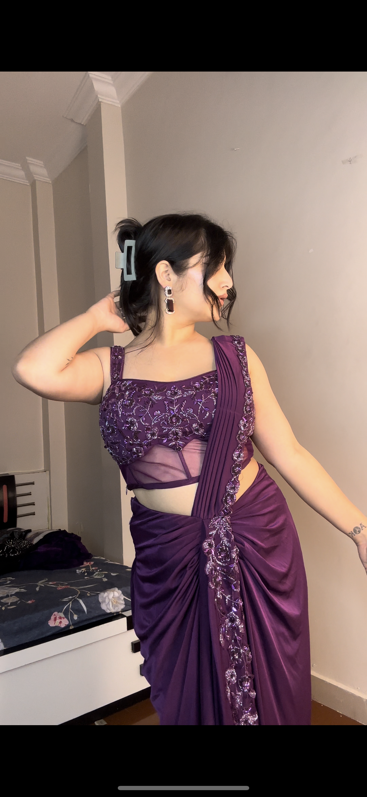Corset saree (
