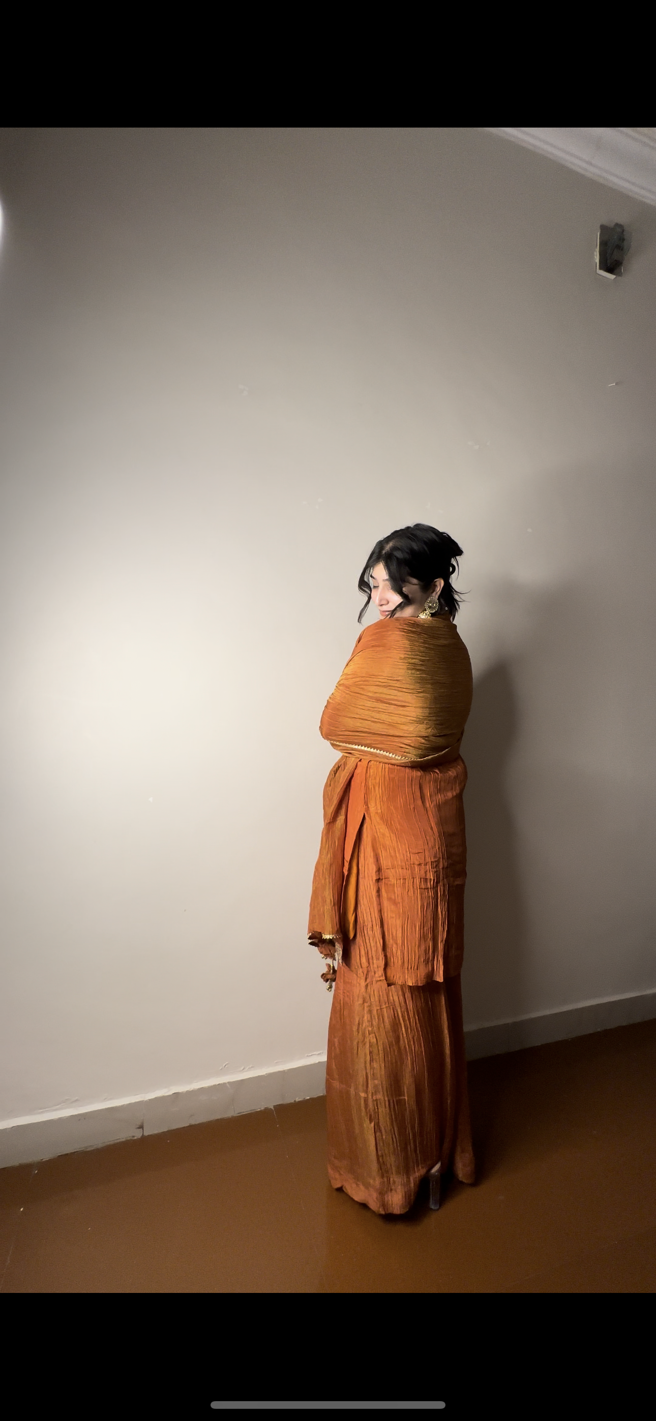 Crushed rust orange set