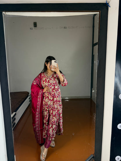 Flower suit set muslin