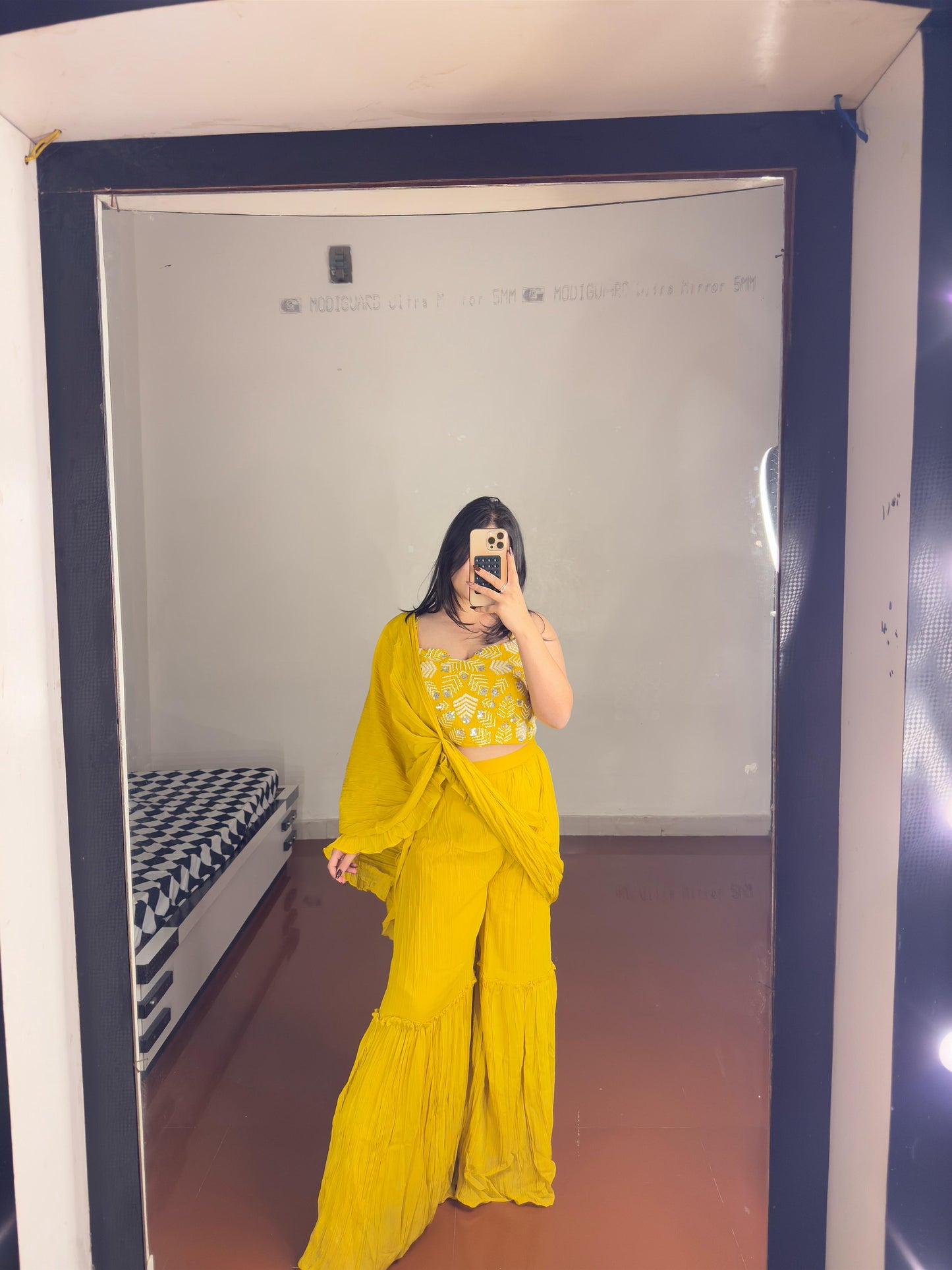 Predrape sharara set