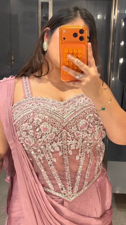 Corset saree