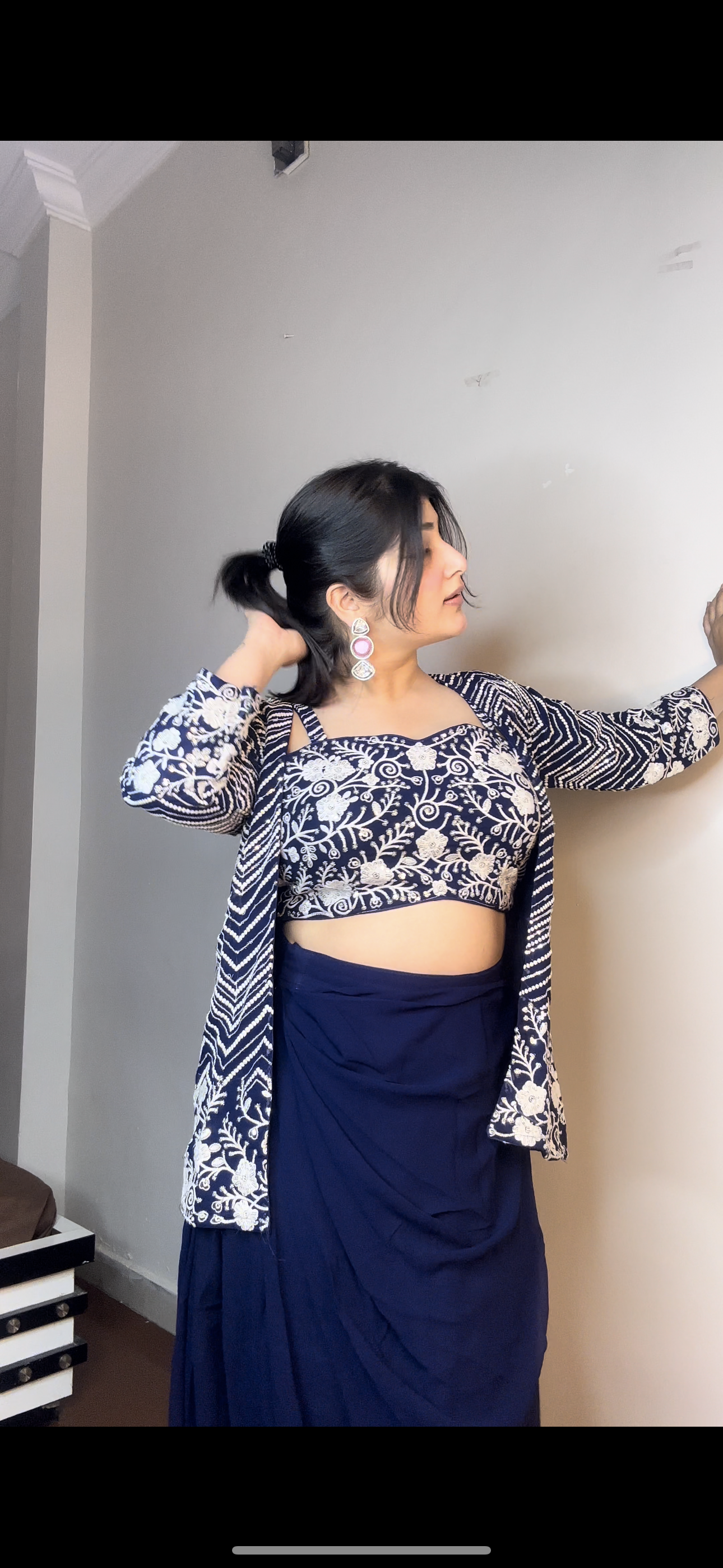 Fully embroided 3 piece set