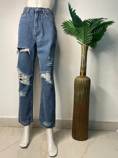 Rugged blue straight fit denim (1071)