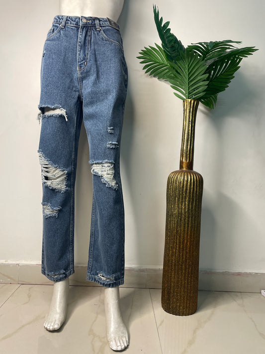 Rugged blue straight fit denim (1071)