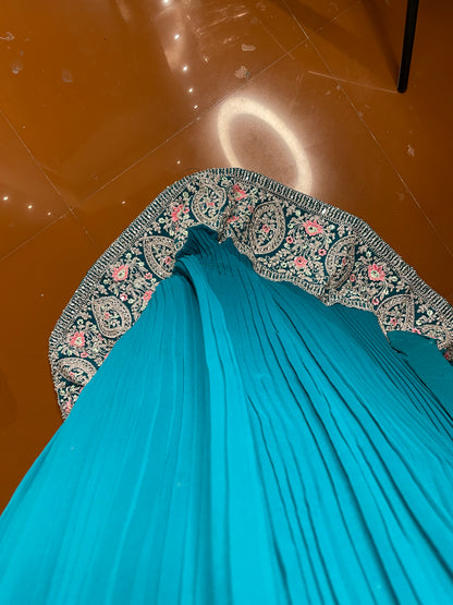 Gown with dupatta