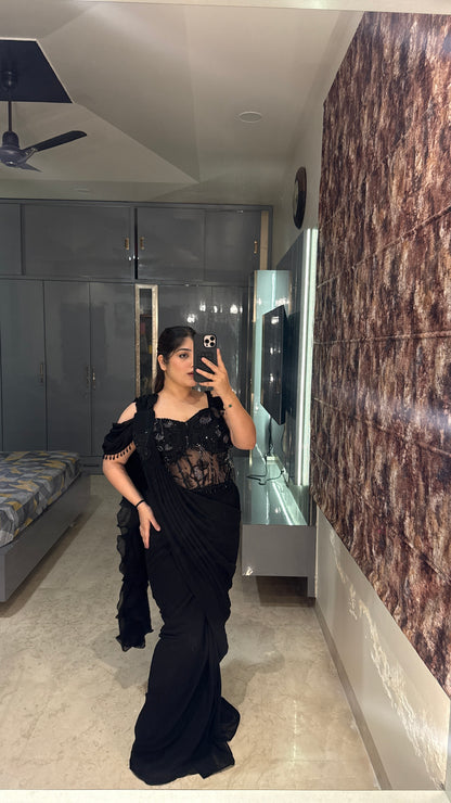 Sparkly saree