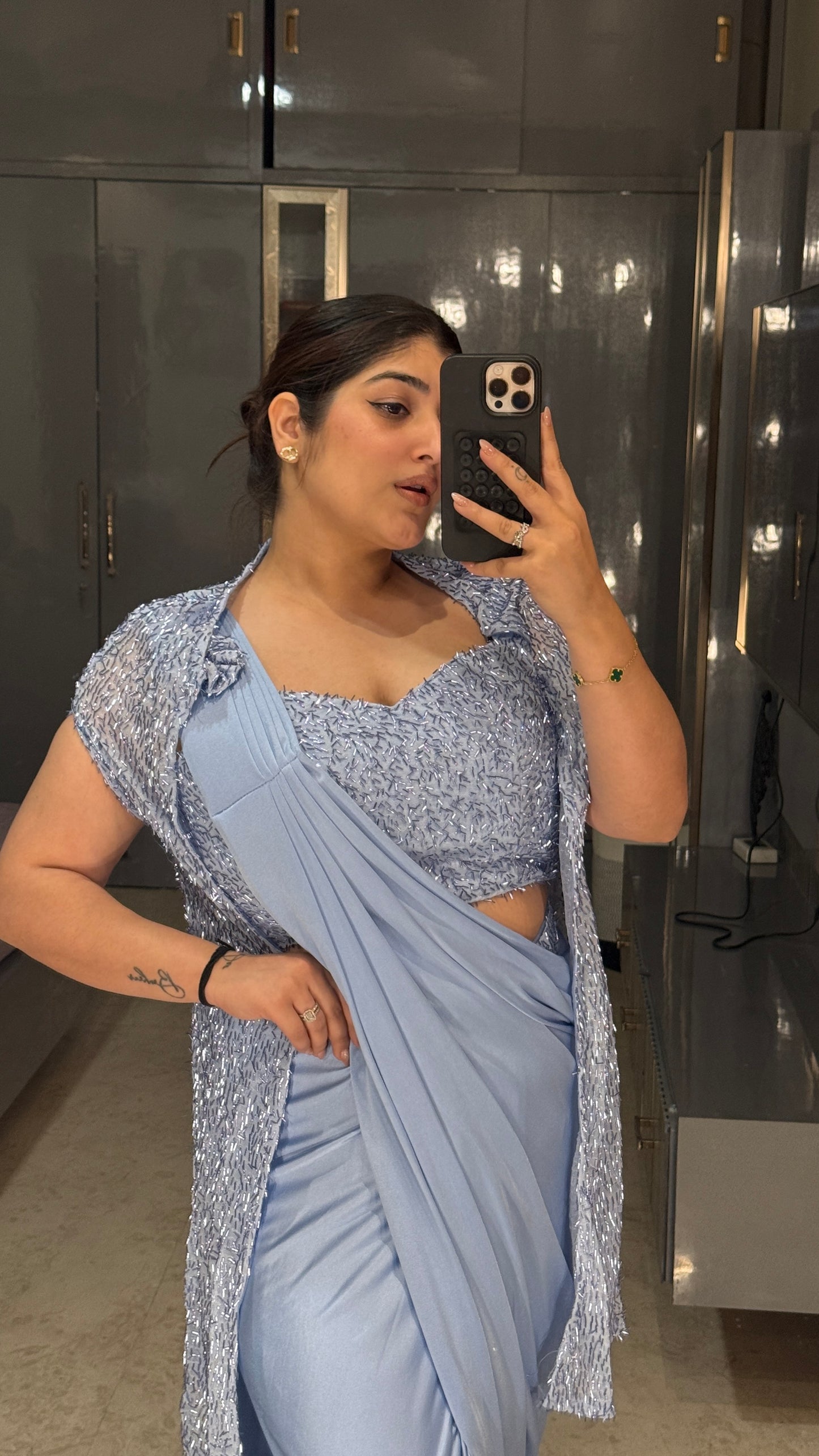 Glittery saree