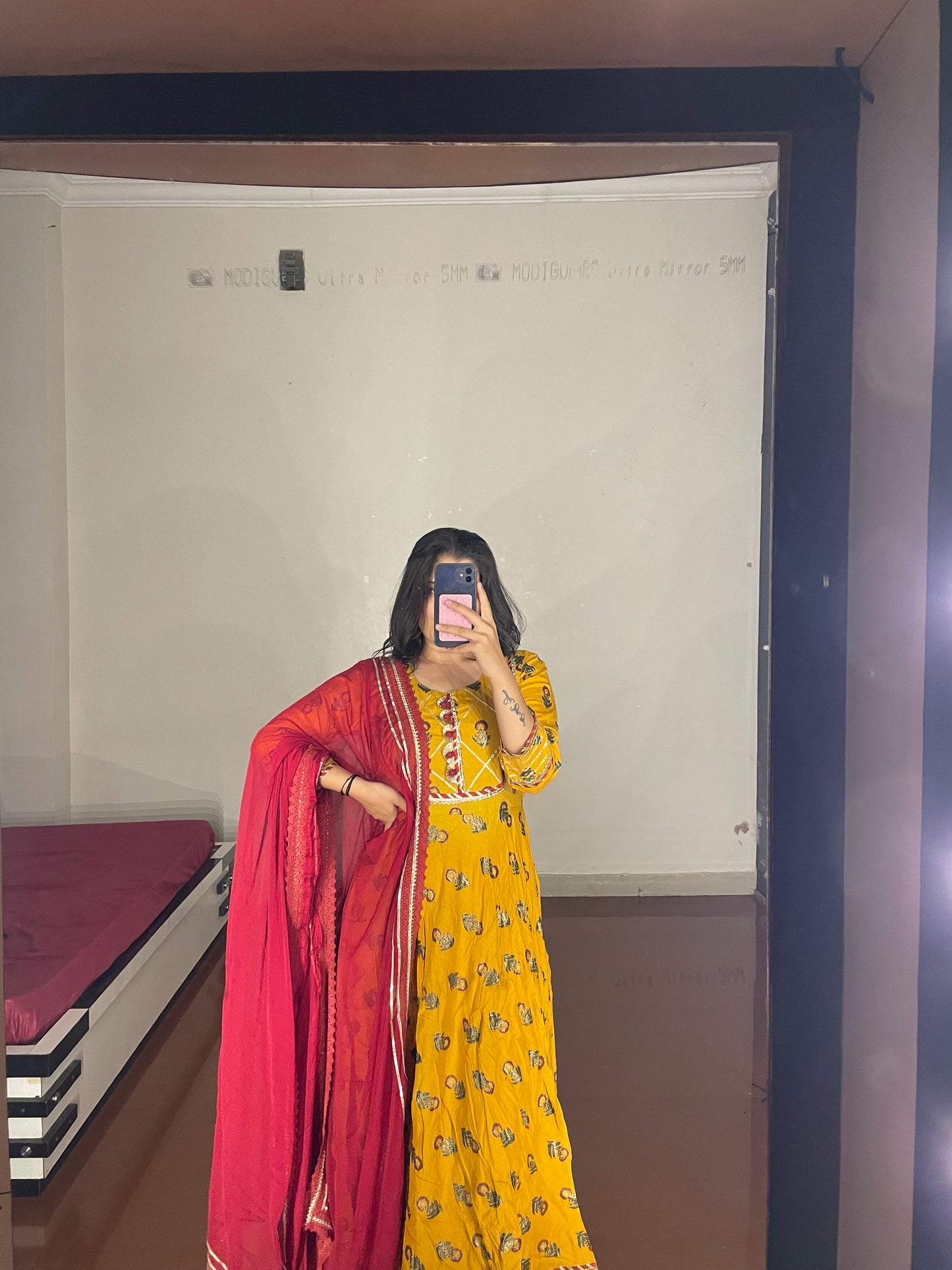 Anarkali with dupatta