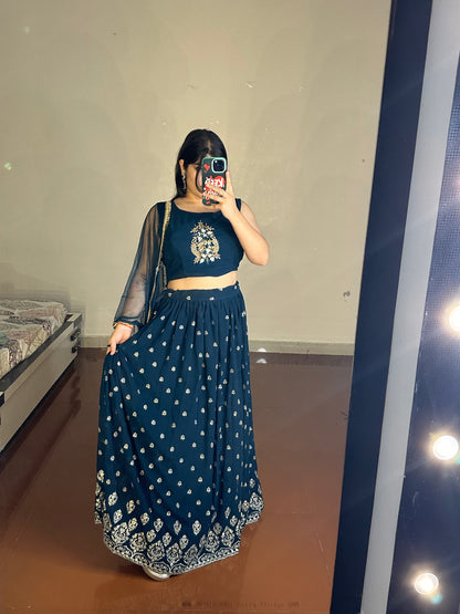 Short jacket lehenga