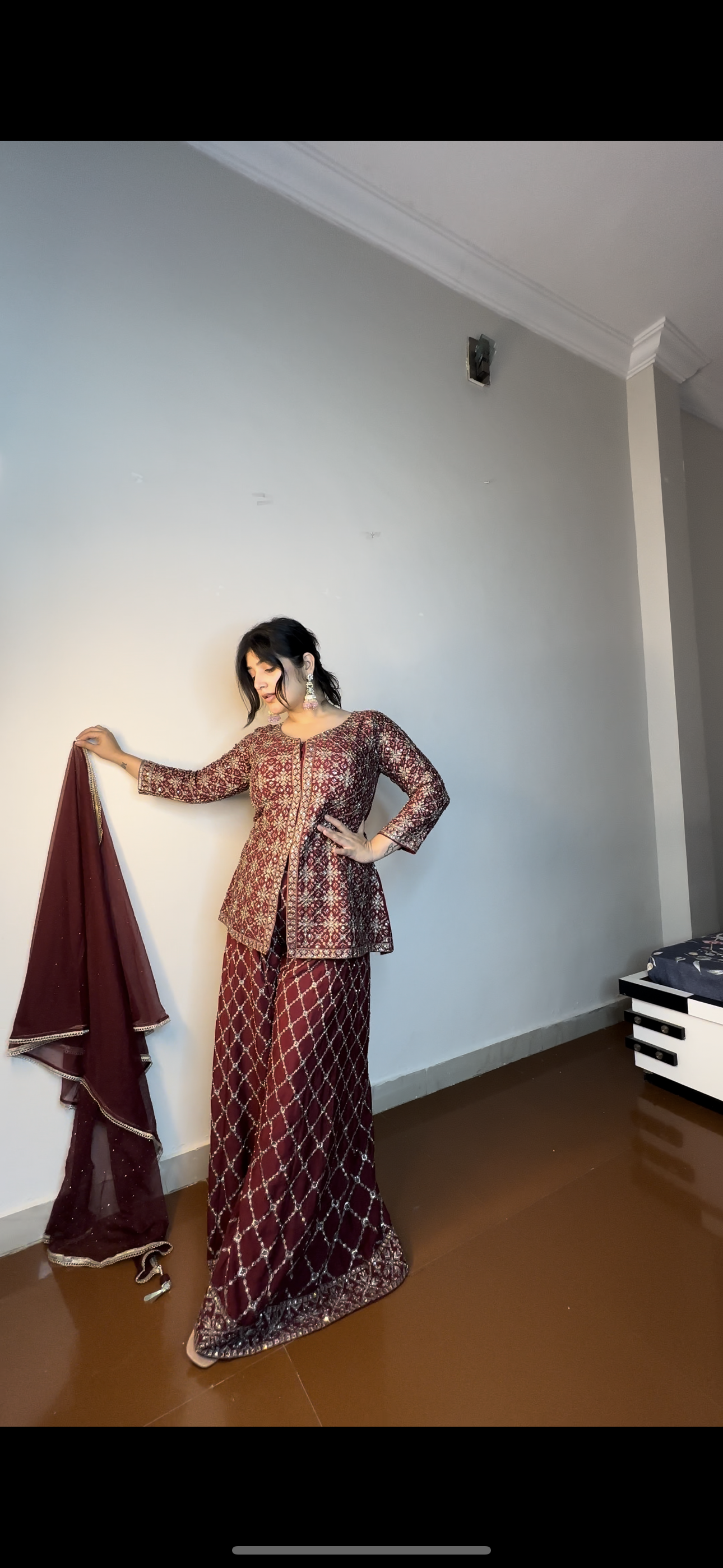 Fulki fully embroidered set