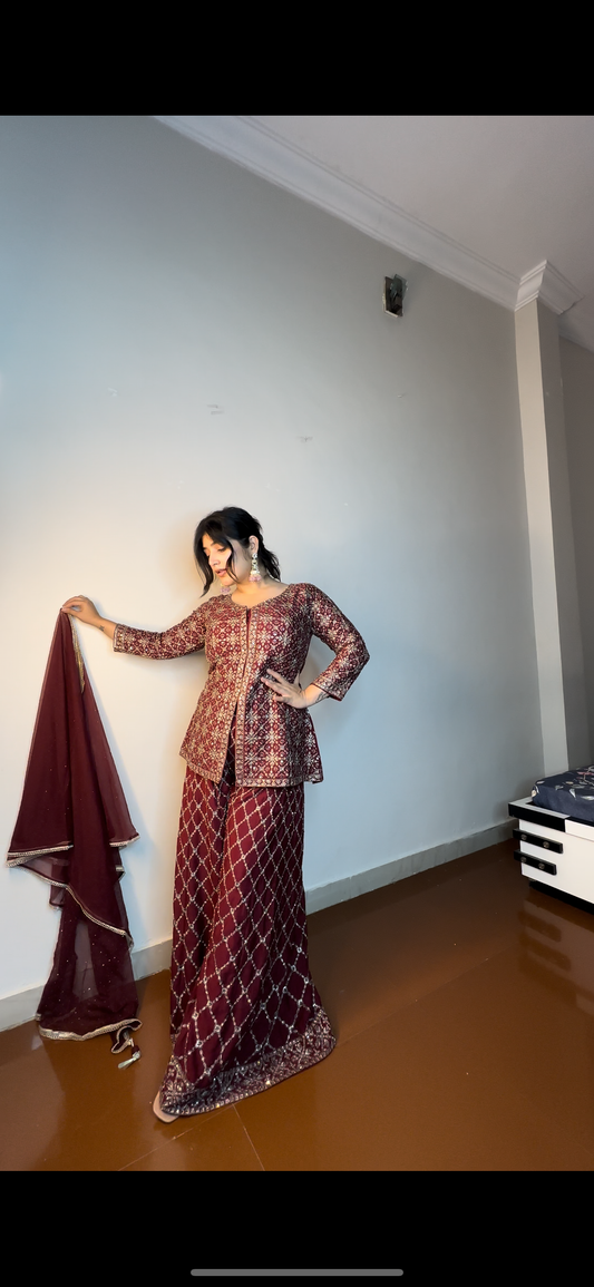 Fulki fully embroidered set