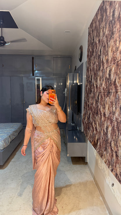 Shimmery saree