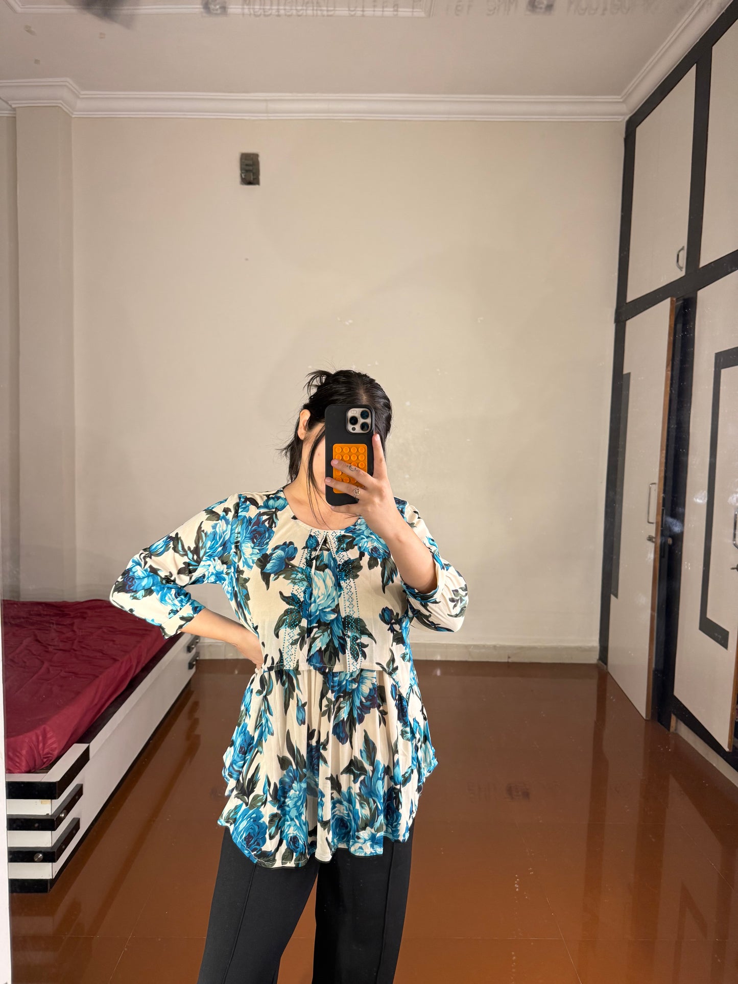 Printed top plus size