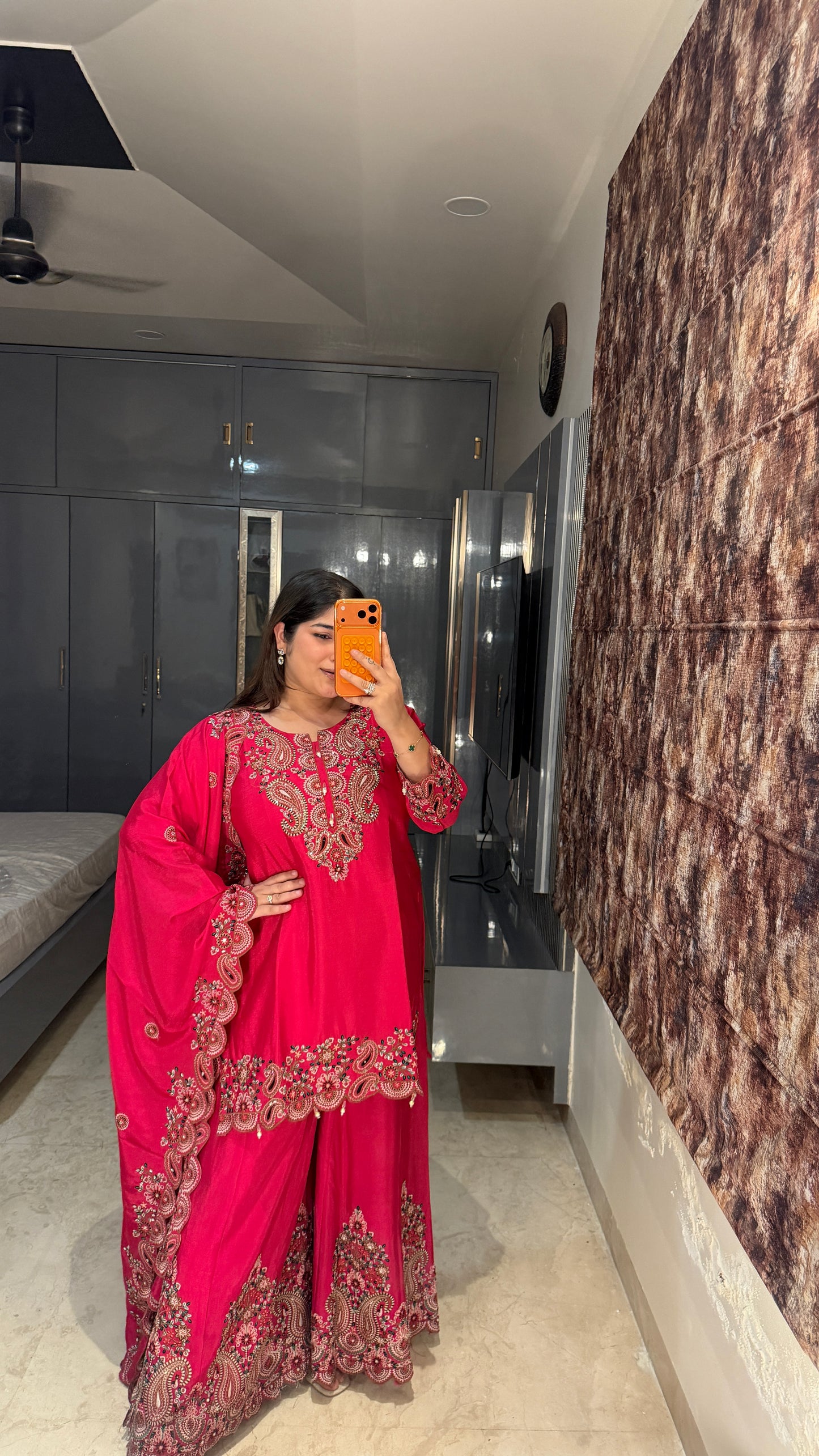 Pink kurta set
