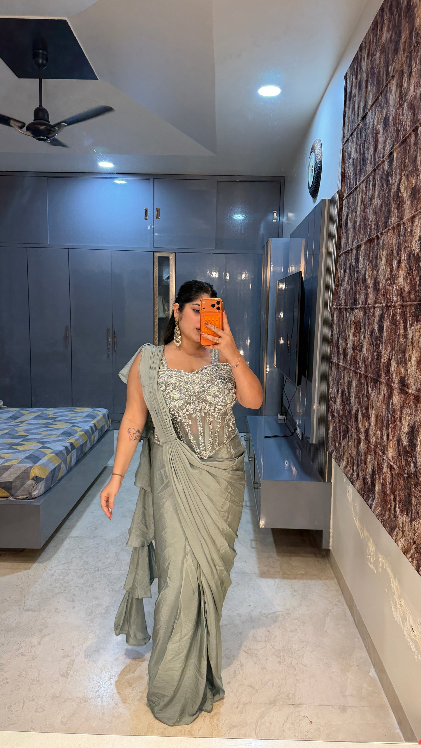 Corset saree