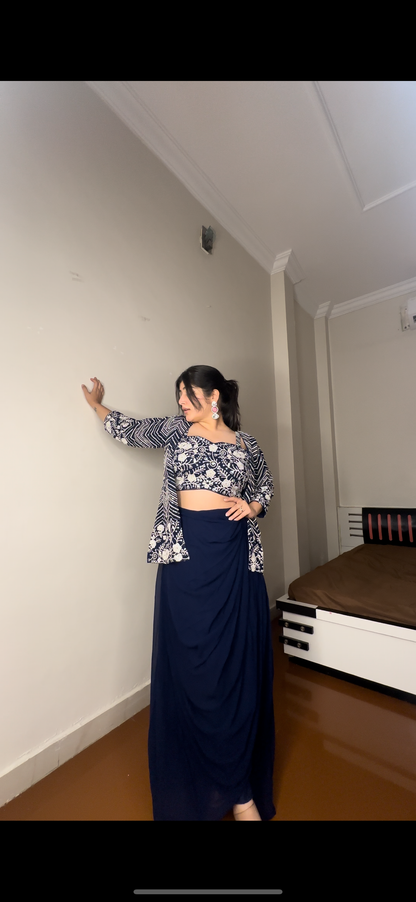 Fully embroided 3 piece set