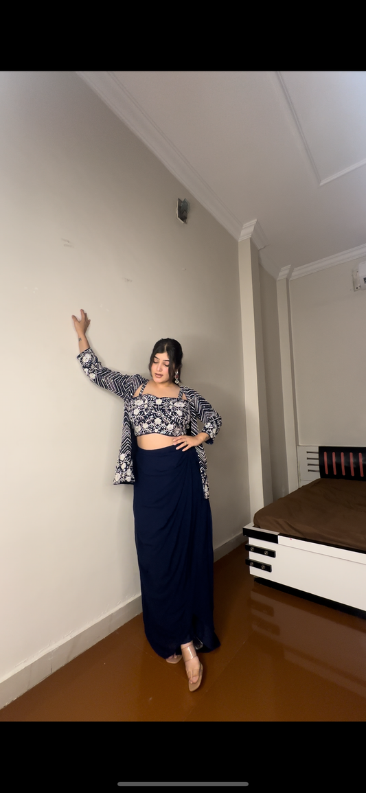 Fully embroided 3 piece set