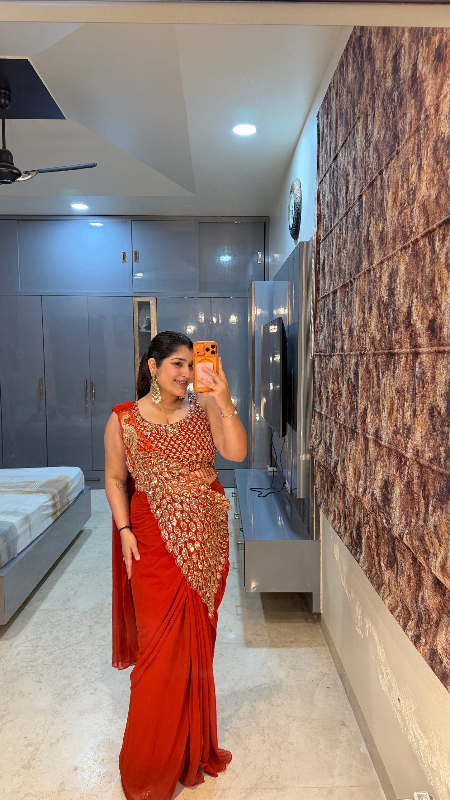 Heavy pallu saree