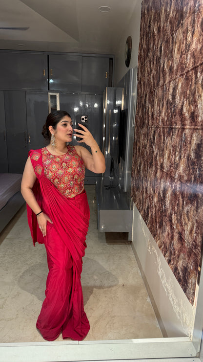 Gulaabi saree