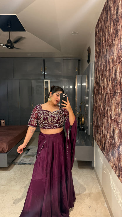 Chandani saree(purple)
