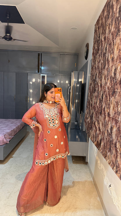 Mirror work kurta