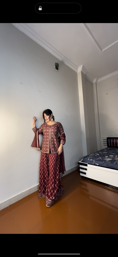 Fulki fully embroidered set