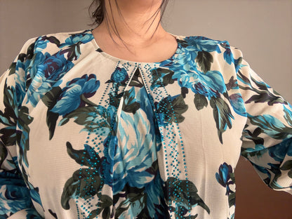 Printed top plus size