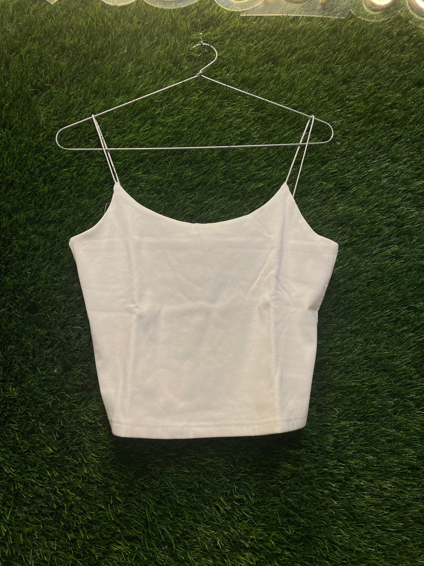 white tank top
