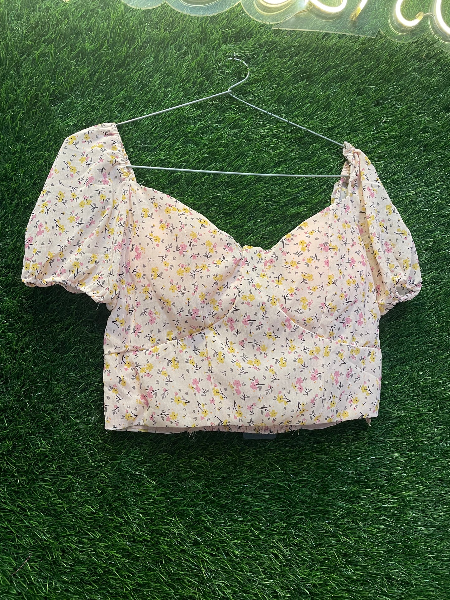 floral crop top