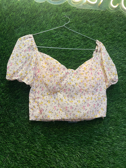 floral crop top