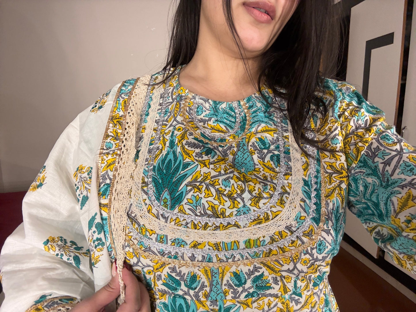 Cotton sharara set