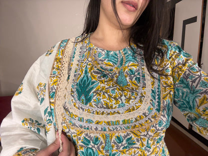 Cotton sharara set