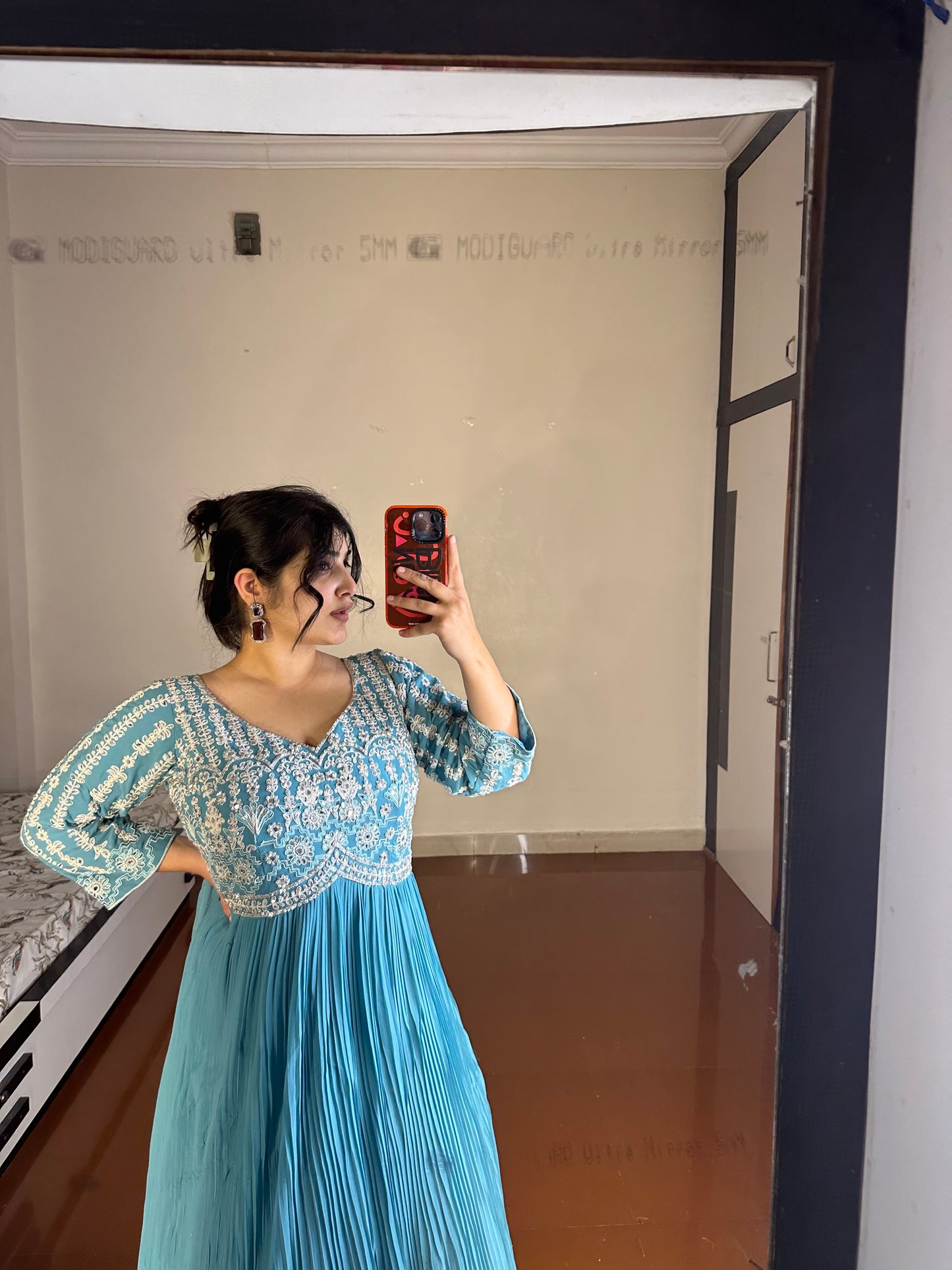 Mirror work gown