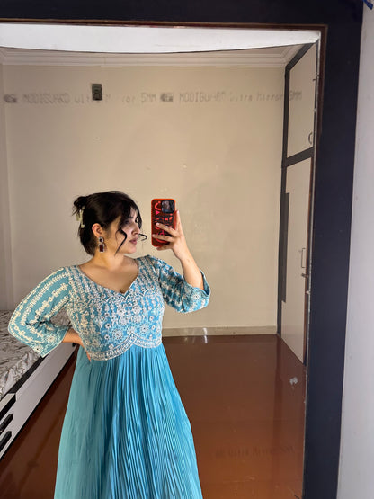 Mirror work gown
