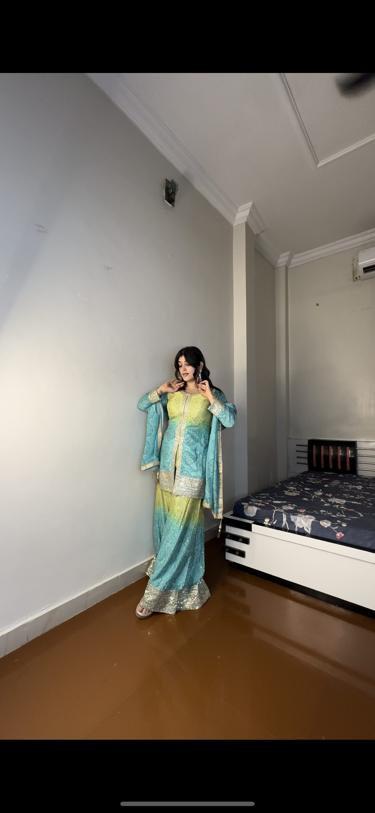 Bandhej sharara set .