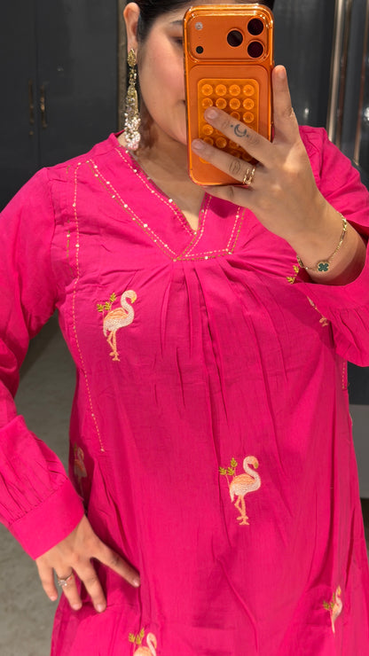 Flamingo kurta set